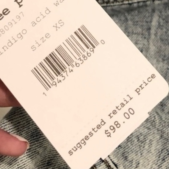 💫 FREE PEOPLE Rumors Denim Jacket SIZE:XS NWT - Picture 5 of 13